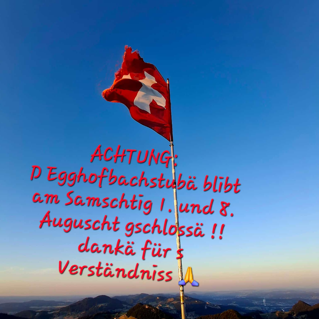 Öffnungszeiten 01.08. und 08.08.